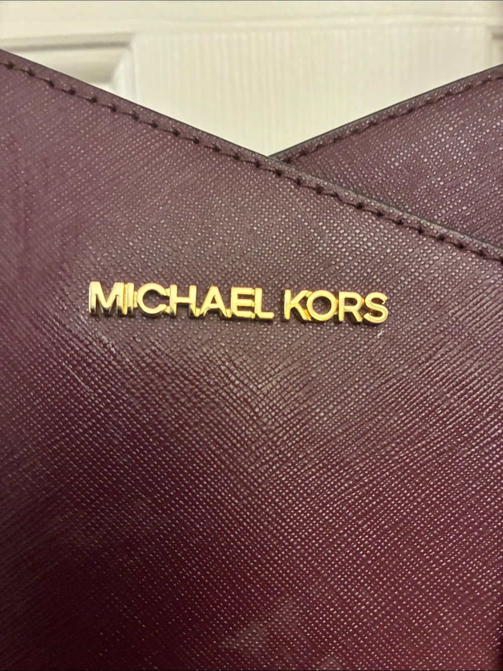 Michael Kors Burgundy/Merlot Signature Tote - Picture 4 of 12